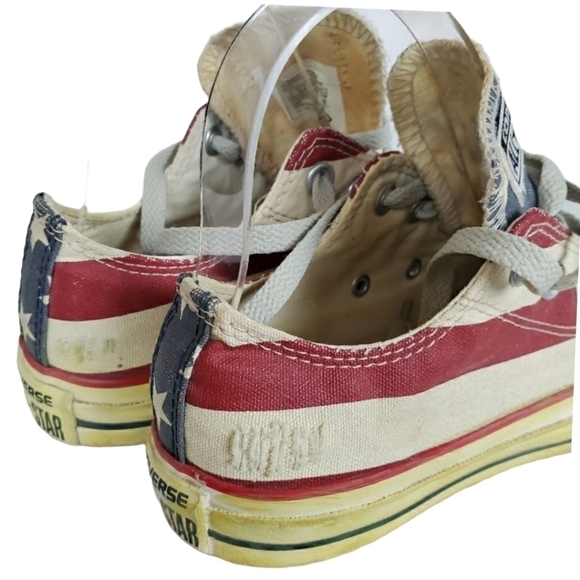 Converse Made to look dingy  American flag patriotic tennis shoes - Picture 9 of 10